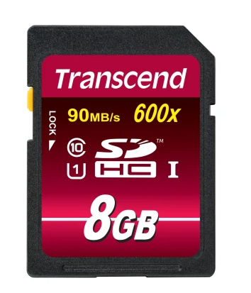 Transcend 8GB SDHC UHS-I Class 10 Card - Ultimate