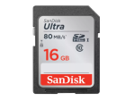 SanDisk Ultra 16GB SDHC Memory Card 80MB/s, Class 10 UHS-I