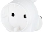 Noble 2 Pin Round Schuko Single Adaptor