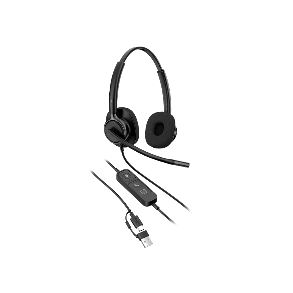 HP Poly Mission 425 Stereo USB Wired Headset Classic