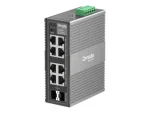 TP-Link Omada 8-Port Gigabit Industrial Easy Managed Switch with 6 Gigabit Ports and 2 SFP Ports