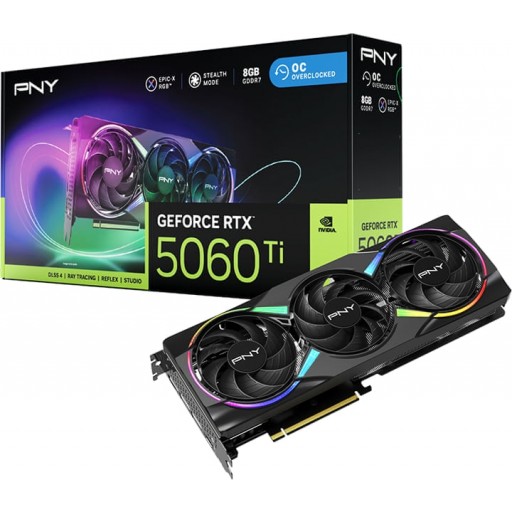 RTX 5060 Ti 8GB GDDR7 OC Triple Fan 3x DisplayPort 2.1b;1x HDMI 2.1b;