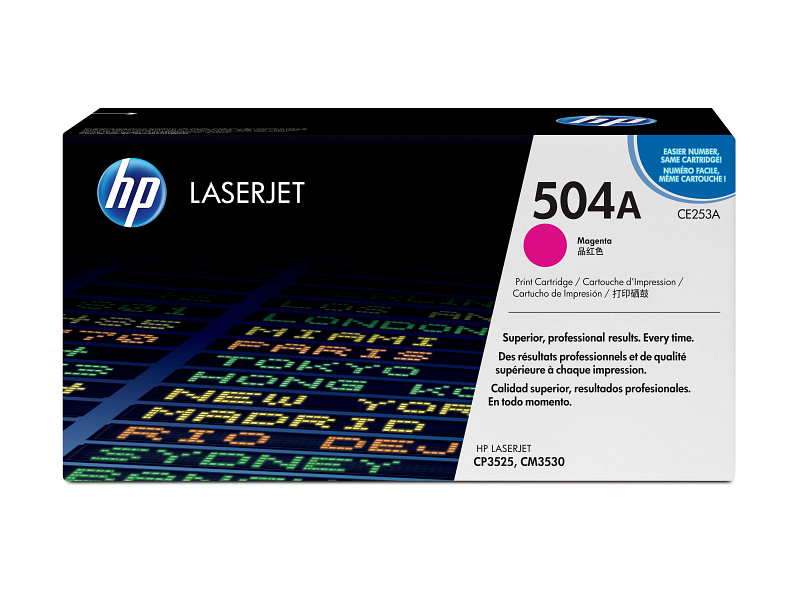 HP 504A Original Magenta LaserJet Toner Cartridge (CE253A)