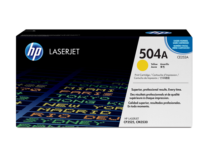 HP 504A Original Yellow LaserJet Toner Cartridge