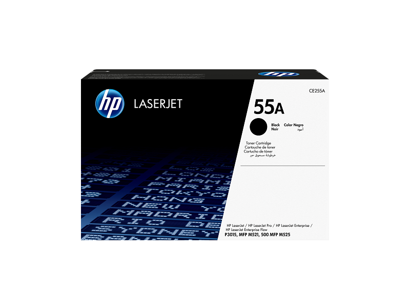 HP 55A Original Black LaserJet Toner Cartridge (CE255A)