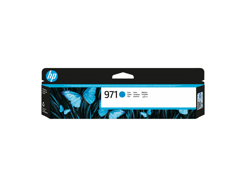 HP 971 Original Cyan Ink Cartridge For HP Officejet Pro X451 / x551
