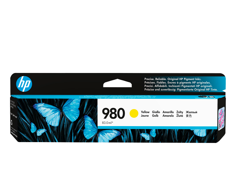 HP 980 Original Yellow Ink Cartridge (D8J09A)