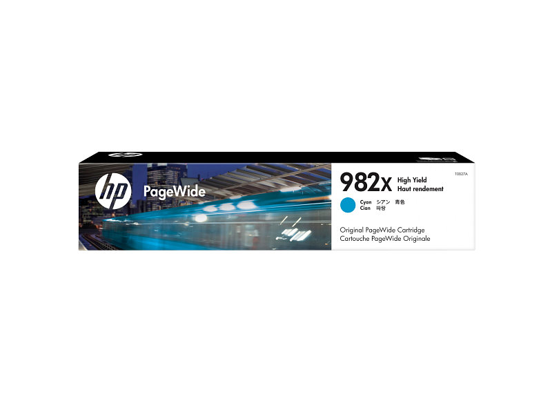 HP 982X High Yield Original PageWide Cyan Cartridge (T0B27A)