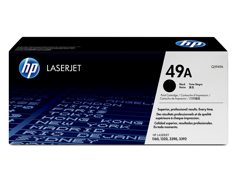 HP 49A Black Original LaserJet Toner Cartridge (Q5949A)