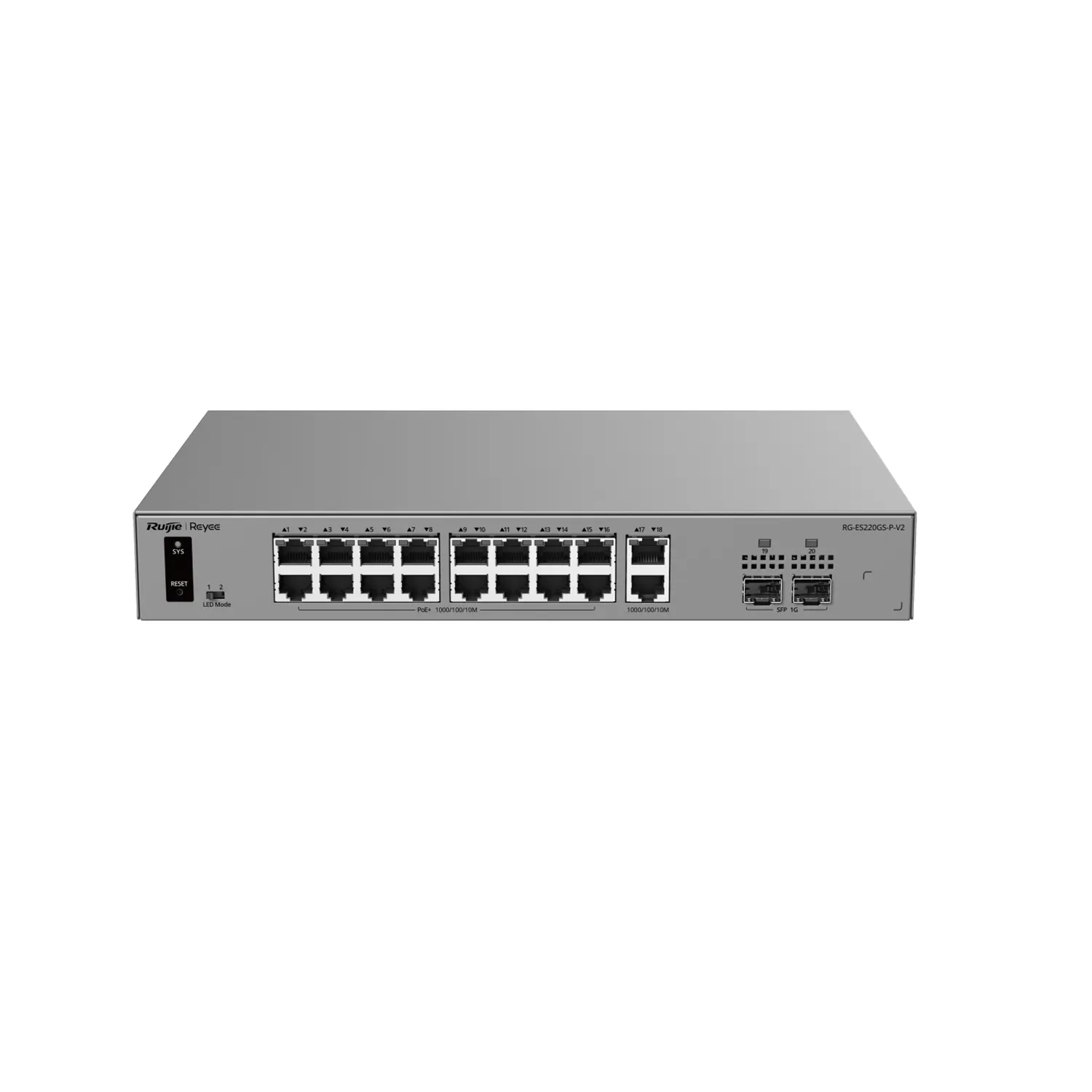 Ruijie Reyee 20-Port Gigabit Smart Cloud-Managed PoE Switch (RG-ES220G