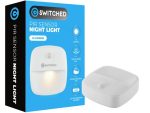 2x Switched PIR Sensor Night Light - White