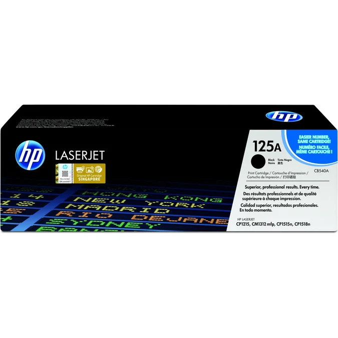 HP 125A Original Black LaserJet Toner Cartridge - (CB540A)