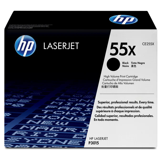HP 55X High Yield Original Black LaserJet Toner Cartridge (CE255X)