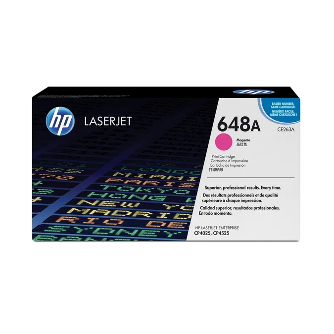 HP 648A Original Magenta LaserJet Toner Cartridge (CE263A)