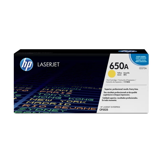 HP 650A Original Yellow LaserJet Toner Cartridge - (CE272A)