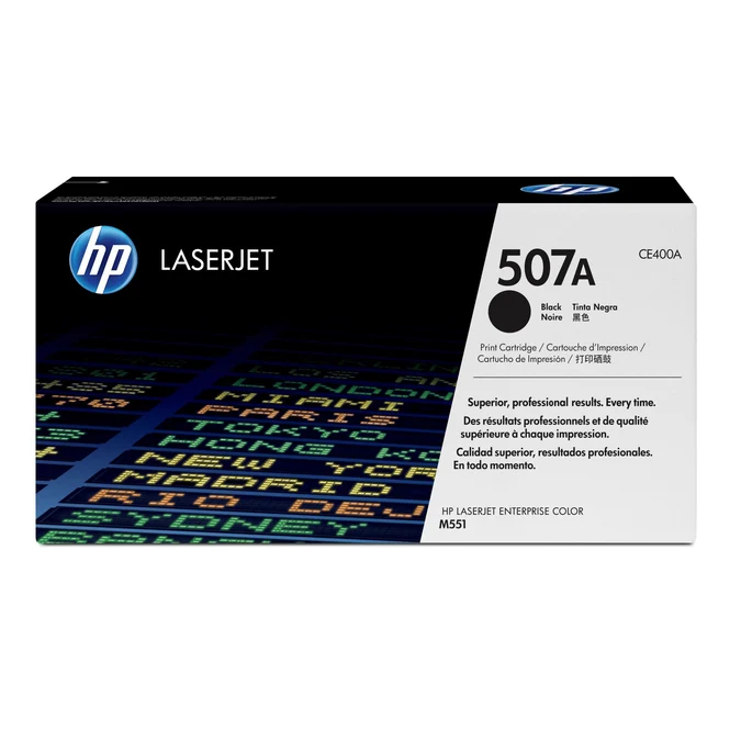 HP 507A Original Black LaserJet Toner Cartridge (CE400A)