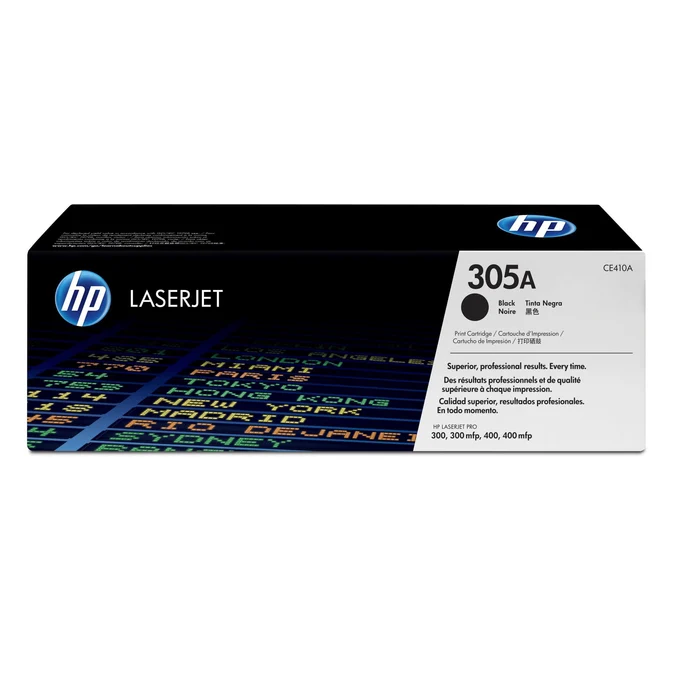 HP 305A Original Black LaserJet Toner Cartridge (CE410A)