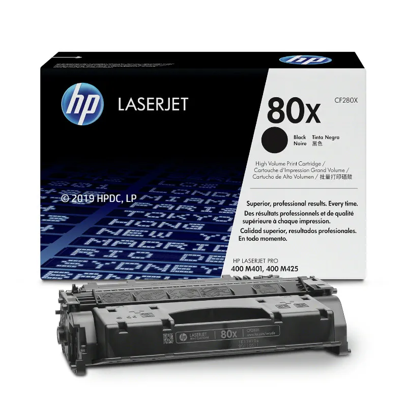 HP 80X High Yield Original Black Toner Cartridge for HP LaserJet Pro 400