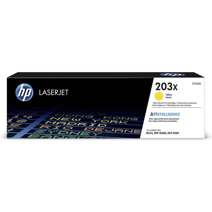 HP 203X Original Yellow LaserJet Toner Cartridge (CF542X)