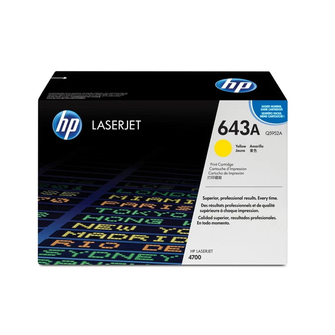HP 643A Original Yellow LaserJet Toner Cartridge (Q5952A)
